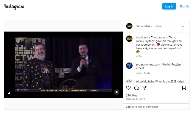 Alexey Pajitnov Social Media Presence